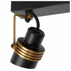 Luminaires Lucide Plafonniers|Plafonnier Lucide TUNDRAN Noir, 2 lumières