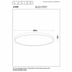Luminaires Lucide Éclairage Led|Plafonnier Lucide UNAR LED Blanc, 1 lumière
