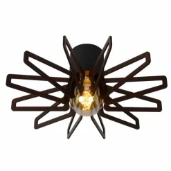 Luminaires Lucide Plafonniers|Plafonnier Lucide ZIDANE Noir, 1 lumière