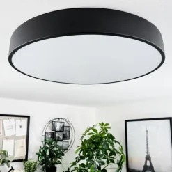 hofstein Éclairage Led|Plafonnier Maho LED Noir, 1 lumière