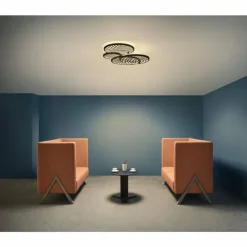 Luminaires Mantra Éclairage Led|Plafonnier Mantra COLLAGE LED Noir, 1 lumière