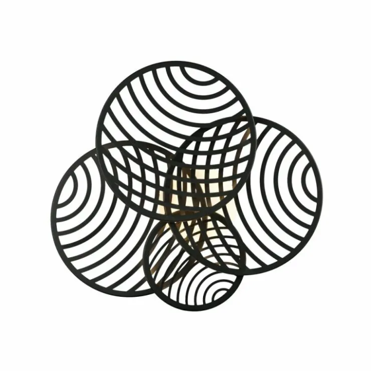 Luminaires Mantra Éclairage Led|Plafonnier Mantra COLLAGE LED Noir, 1 lumière