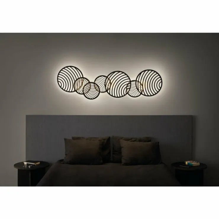 Luminaires Mantra Éclairage Led|Plafonnier Mantra COLLAGE LED Noir, 1 lumière