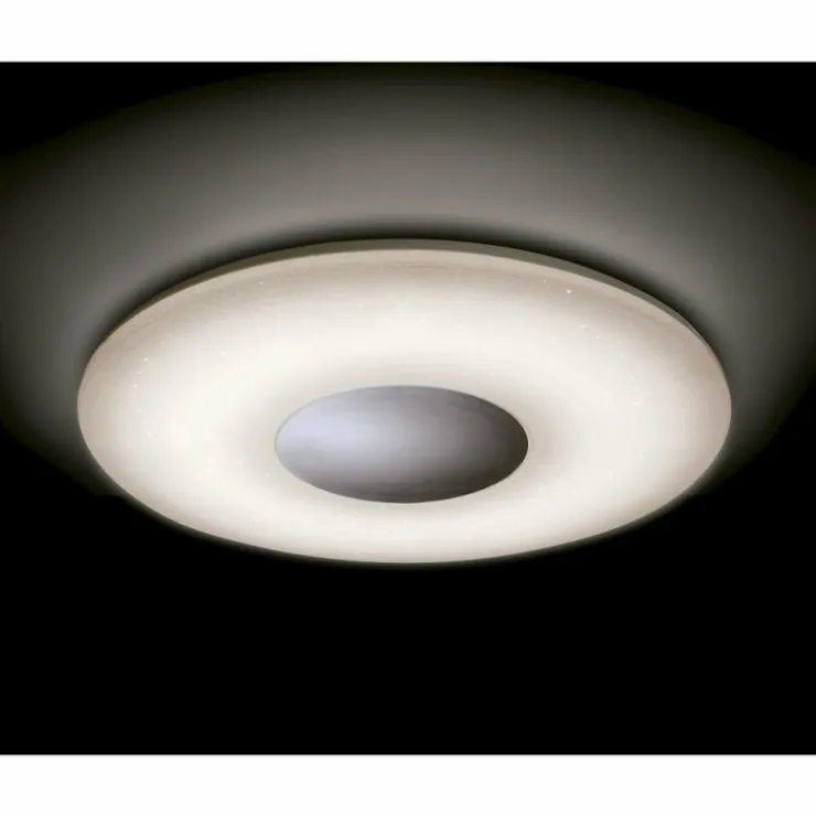 Luminaires Mantra Éclairage Led|Plafonnier Mantra REEF LED Chrome, Blanc, 1 lumière, Télécommandes