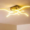 hofstein Éclairage Led|Plafonnier Mapleton LED Nickel mat, 4 lumières