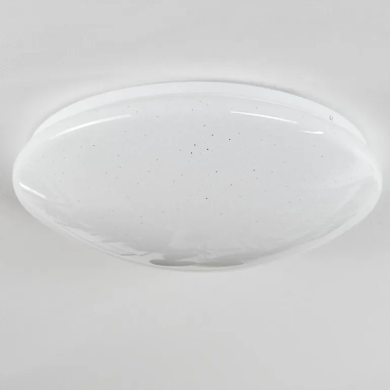 Plafonnier Melres LED Blanc, 1 lumière, Télécommandes