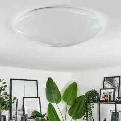 Plafonnier Melres LED Blanc, 1 lumière, Télécommandes