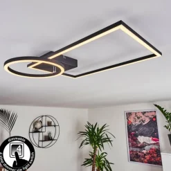 Lampe Éclairage Led|Plafonnier Moya LED Noir, 1 lumière