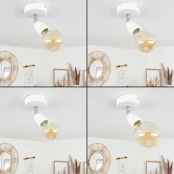 hofstein Spots Et Projecteurs|Plafonnier Musland Chrome, Blanc, 1 lumière