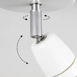 hofstein Spots Et Projecteurs|Plafonnier Musland Chrome, Blanc, 1 lumière