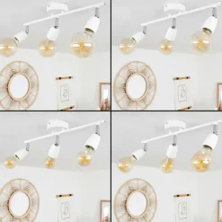 hofstein Spots Et Projecteurs|Plafonnier Musland Chrome, Blanc, 3 lumières