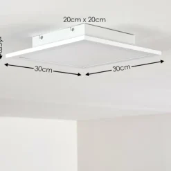 hofstein Éclairage Led|Plafonnier Nexo LED Blanc, 1 lumière, Télécommandes