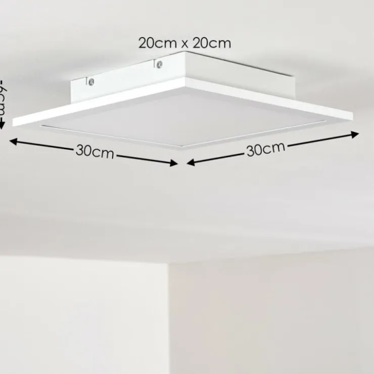 hofstein Éclairage Led|Plafonnier Nexo LED Blanc, 1 lumière, Télécommandes