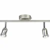 Luminaires Nordlux Spots Et Projecteurs|Plafonnier Nordlux AVENUE Acier brossé, 2 lumières