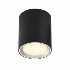 Luminaires Nordlux Éclairage Led|Plafonnier Nordlux Fallon LED Noir, 1 lumière