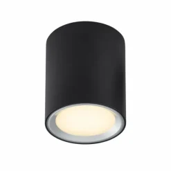 Luminaires Nordlux Éclairage Led|Plafonnier Nordlux Fallon LED Noir, 1 lumière