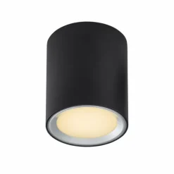 Luminaires Nordlux Éclairage Led|Plafonnier Nordlux Fallon LED Noir, 1 lumière