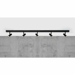 Luminaires Nordlux Éclairage Led|Plafonnier Nordlux OMARI LED Noir, 5 lumières