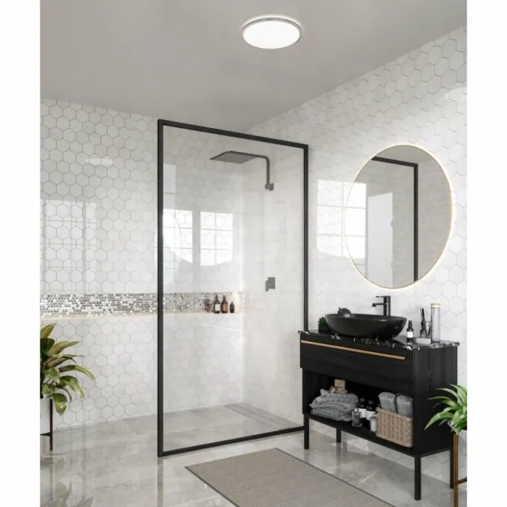 Luminaires Nordlux Éclairage Led|Plafonnier Nordlux THEROS LED Chrome, 1 lumière