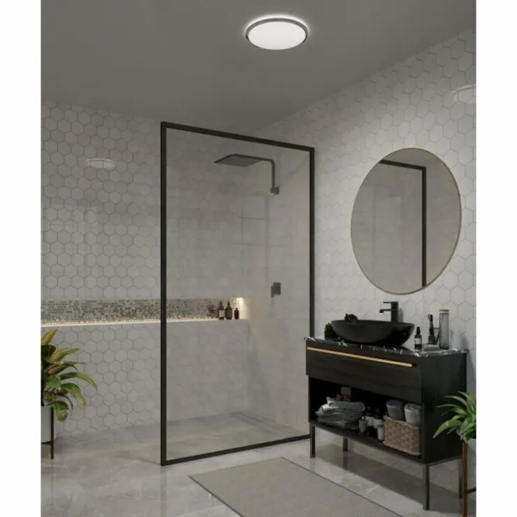 Luminaires Nordlux Éclairage Led|Plafonnier Nordlux THEROS LED Chrome, 1 lumière