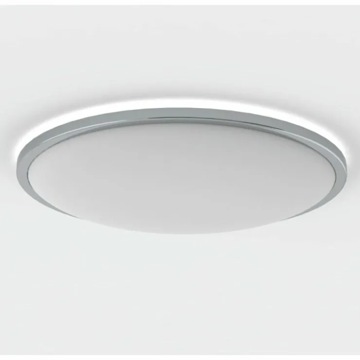 Luminaires Nordlux Éclairage Led|Plafonnier Nordlux THEROS LED Chrome, 1 lumière