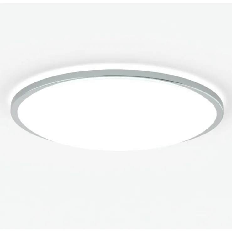 Luminaires Nordlux Éclairage Led|Plafonnier Nordlux THEROS LED Chrome, 1 lumière