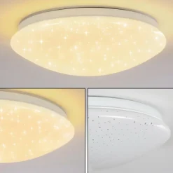 hofstein Éclairage Led|Plafonnier Norton Star LED Blanc, 1 lumière