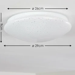 hofstein Éclairage Led|Plafonnier Norton Star LED Blanc, 1 lumière