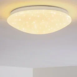 hofstein Éclairage Led|Plafonnier Norton Star LED Blanc, 1 lumière