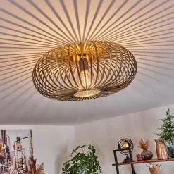 hofstein Plafonniers|Plafonnier Oravi Vieux laiton, 1 lumière
