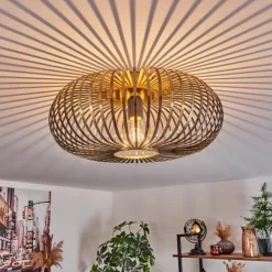 hofstein Plafonniers|Plafonnier Oravi Vieux laiton, 1 lumière