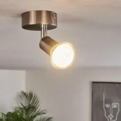 hofstein Éclairage Led|Plafonnier Oula LED Nickel mat, 1 lumière