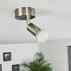 hofstein Éclairage Led|Plafonnier Oula LED Nickel mat, 1 lumière