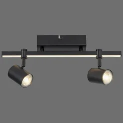 Luminaires Paul Neuhaus Spots Et Projecteurs|Plafonnier Paul Neuhaus BARIK LED Noir, 2 lumières