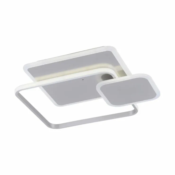 Luminaires Paul Neuhaus Éclairage Led|Plafonnier Paul Neuhaus EMILIO LED Argenté, 1 lumière, Télécommandes