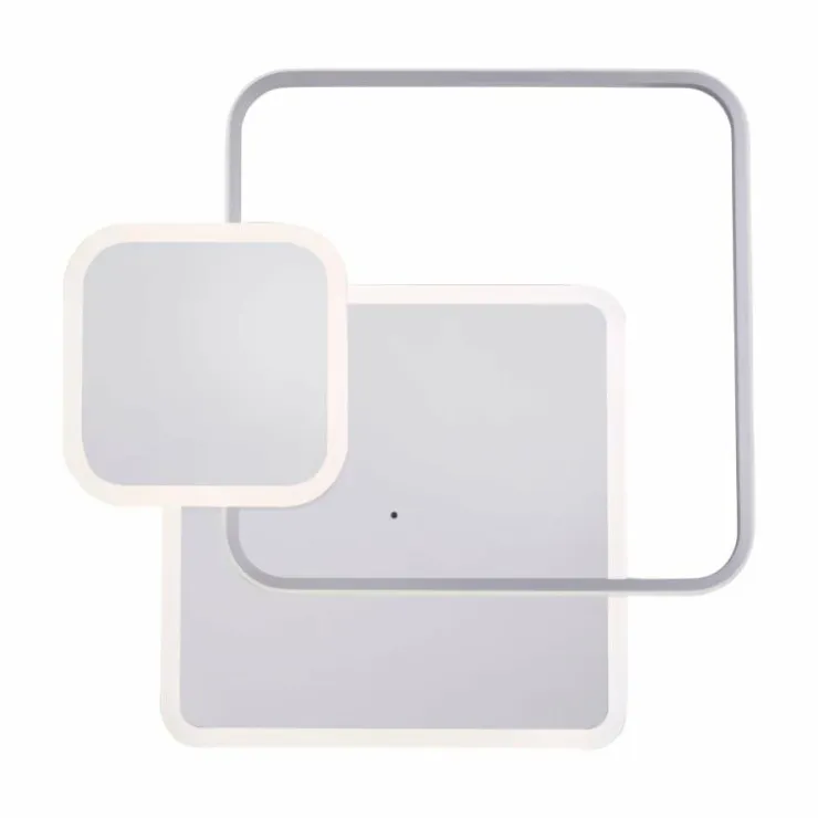 Luminaires Paul Neuhaus Éclairage Led|Plafonnier Paul Neuhaus EMILIO LED Argenté, 1 lumière, Télécommandes
