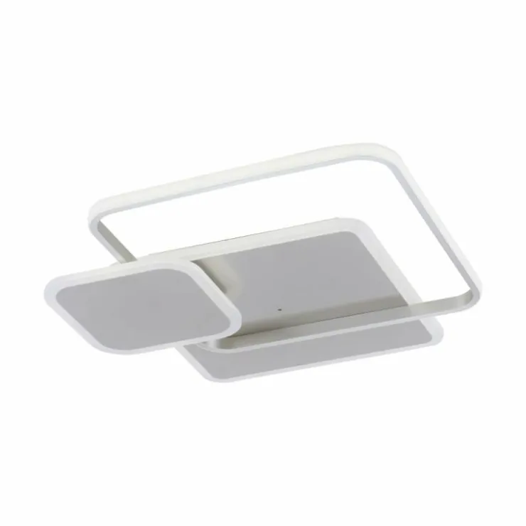 Luminaires Paul Neuhaus Éclairage Led|Plafonnier Paul Neuhaus EMILIO LED Argenté, 1 lumière, Télécommandes