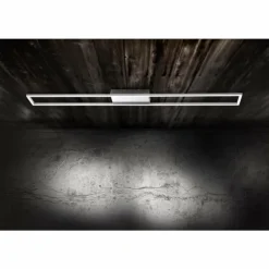 Luminaires Paul Neuhaus Éclairage Led|Plafonnier Paul Neuhaus INIGO LED Acier inoxydable, 4 lumières