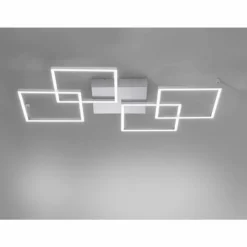 Luminaires Paul Neuhaus Éclairage Led|Plafonnier Paul Neuhaus INIGO LED Acier inoxydable, 4 lumières