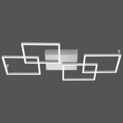 Luminaires Paul Neuhaus Éclairage Led|Plafonnier Paul Neuhaus INIGO LED Acier inoxydable, 4 lumières