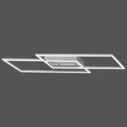 Luminaires Paul Neuhaus Éclairage Led|Plafonnier Paul Neuhaus INIGO LED Acier inoxydable, 2 lumières