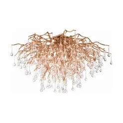 Luminaires Paul Neuhaus Plafonniers|Plafonnier Paul Neuhaus ICICLE Vieux laiton, 14 lumières