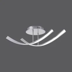 Luminaires Paul Neuhaus Éclairage Led|Plafonnier Paul Neuhaus LINDA LED Acier inoxydable, 2 lumières