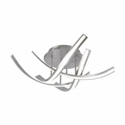 Luminaires Paul Neuhaus Éclairage Led|Plafonnier Paul Neuhaus LINDA LED Acier inoxydable, 4 lumières