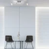 Luminaires Paul Neuhaus Éclairage Led|Plafonnier Paul Neuhaus PURE-MIRA LED Aluminium, 4 lumières, Télécommandes