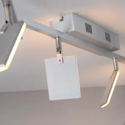 Luminaires Paul Neuhaus Éclairage Led|Plafonnier Paul Neuhaus PURE-MIRA LED Aluminium, 6 lumières, Télécommandes