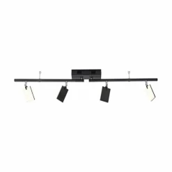 Luminaires Paul Neuhaus Éclairage Led|Plafonnier Paul Neuhaus PURE-MIRA LED Noir, 4 lumières, Télécommandes