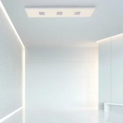 Luminaires Paul Neuhaus Éclairage Led|Plafonnier Paul Neuhaus PURE-NEO LED Aluminium, 3 lumières, Télécommandes