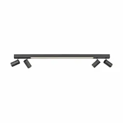 Luminaires Paul Neuhaus Éclairage Led|Plafonnier Paul Neuhaus PURE-LINES LED Anthracite, 1 lumière, Télécommandes