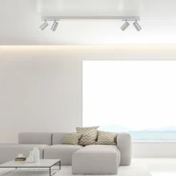 Luminaires Paul Neuhaus Éclairage Led|Plafonnier Paul Neuhaus PURE-LINES LED Aluminium, 1 lumière, Télécommandes